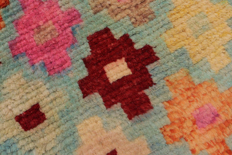 handmade Modern Balouchi Blue Red Hand Knotted RECTANGLE 100% WOOL area rug 3x5