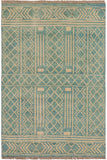 Shabby Chic Balochi Bella Blue/Beige Wool Rug - 3'2'' x 5'1''