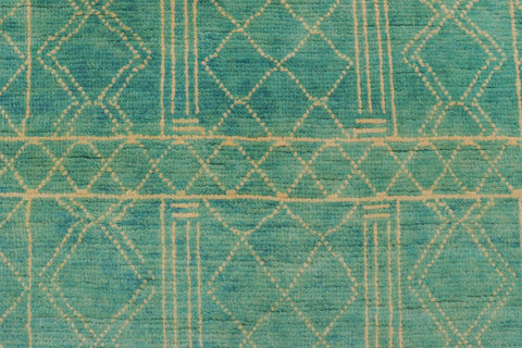 handmade Modern Balouchi Blue Beige Hand Knotted RECTANGLE 100% WOOL area rug 3x5
