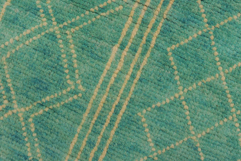 handmade Modern Balouchi Blue Beige Hand Knotted RECTANGLE 100% WOOL area rug 3x5