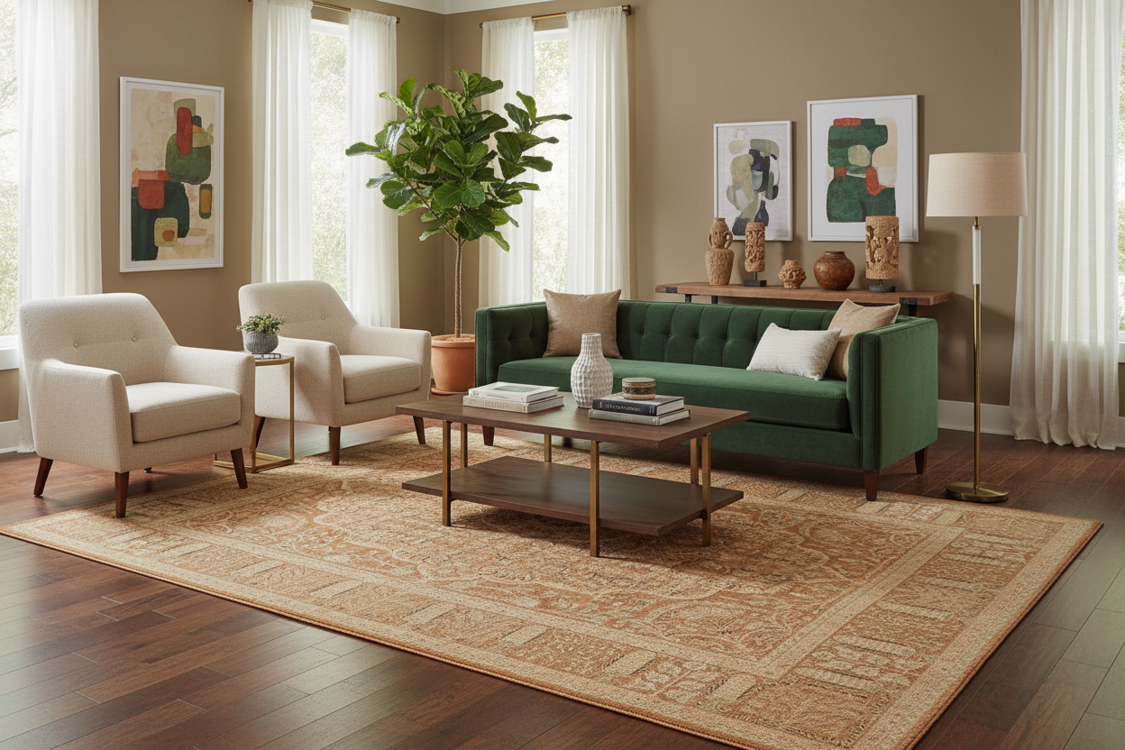 handmade Transitional Tajdar Brown Tan Hand Knotted RECTANGLE 100% WOOL area rug 9x12