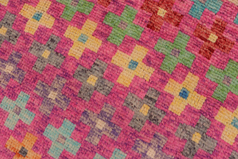 handmade Modern Balouchi Pink Orange Hand Knotted RECTANGLE 100% WOOL area rug 3x5