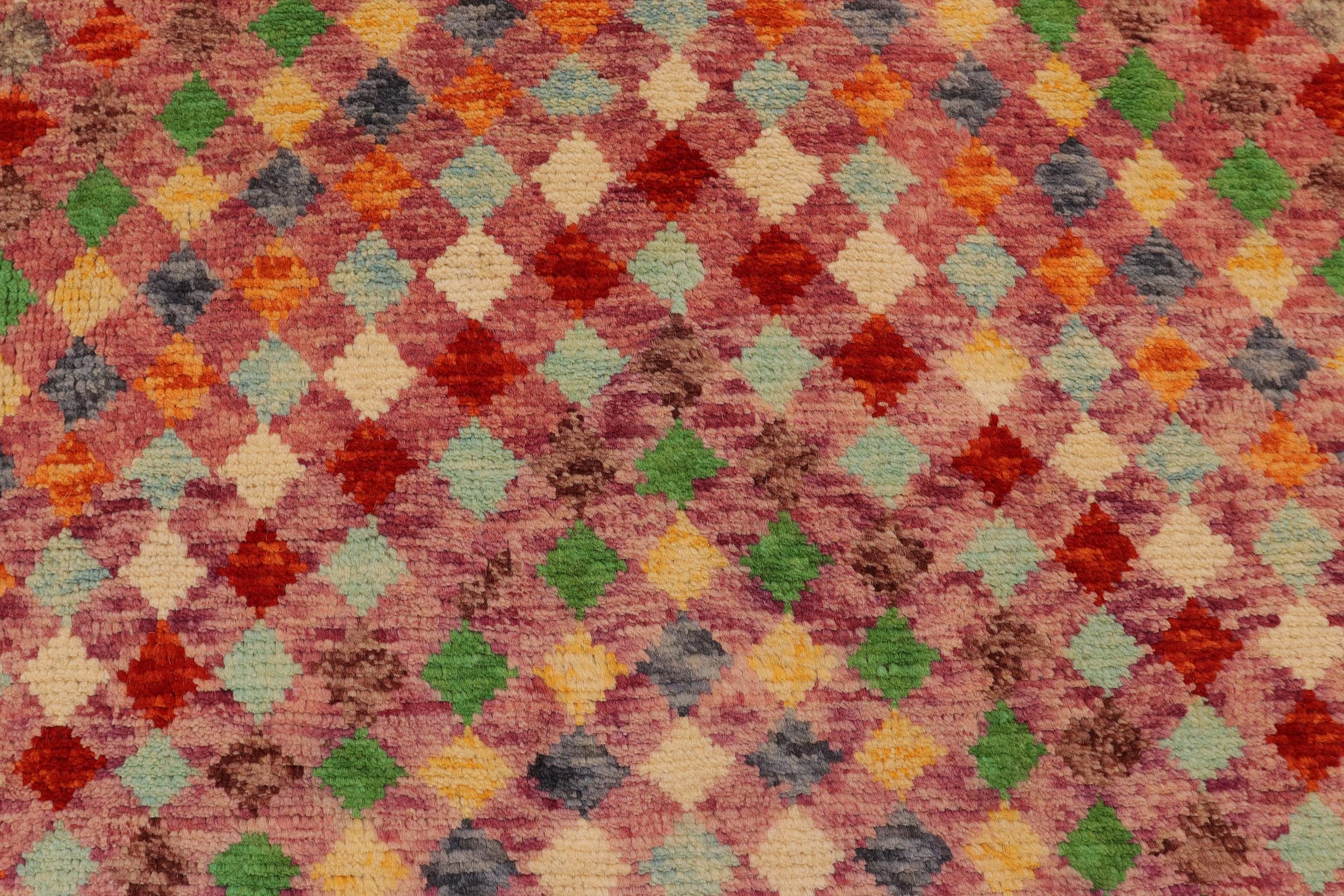 handmade Modern Balouchi Purple Rust Hand Knotted RECTANGLE 100% WOOL area rug 3x5