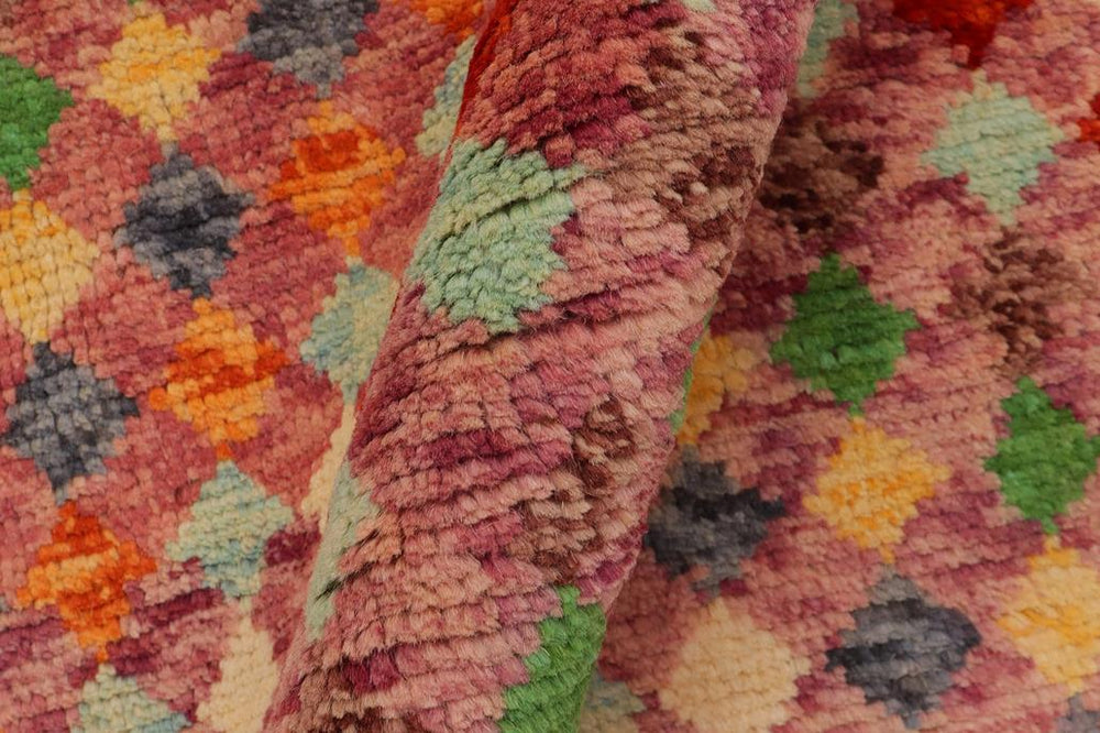 handmade Modern Balouchi Purple Rust Hand Knotted RECTANGLE 100% WOOL area rug 3x5