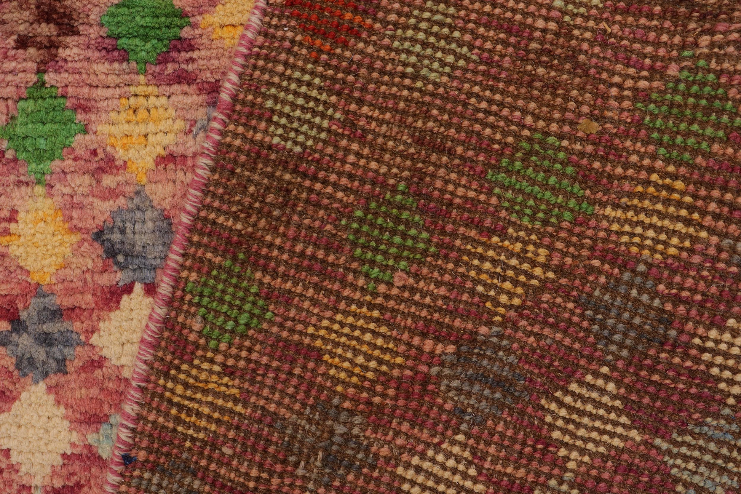 handmade Modern Balouchi Purple Rust Hand Knotted RECTANGLE 100% WOOL area rug 3x5