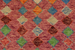 handmade Modern Balouchi Purple Blue Hand Knotted RECTANGLE 100% WOOL area rug 4x6