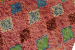 handmade Modern Balouchi Purple Blue Hand Knotted RECTANGLE 100% WOOL area rug 4x6