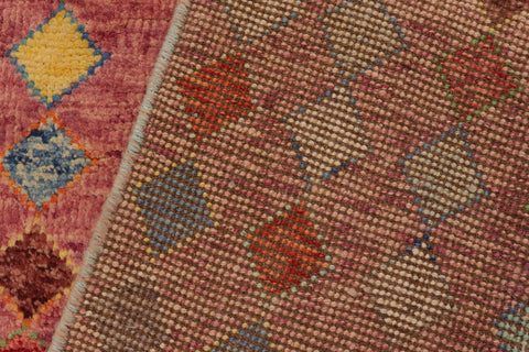 handmade Modern Balouchi Purple Blue Hand Knotted RECTANGLE 100% WOOL area rug 4x6