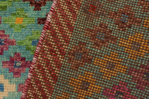 handmade Modern Balouchi Blue Red Hand Knotted RECTANGLE 100% WOOL area rug 3x5