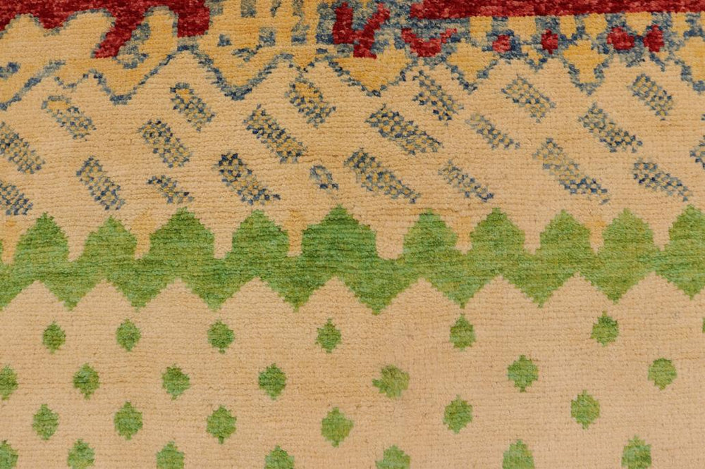 handmade Modern Balouchi Red Blue Hand Knotted RECTANGLE 100% WOOL area rug 3x5