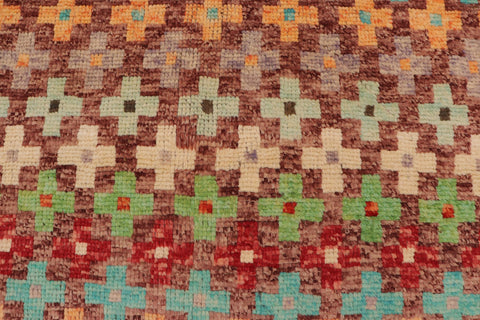 handmade Modern Balouchi Maroon Blue Hand Knotted RECTANGLE 100% WOOL area rug 3x5