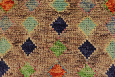 handmade Modern Balouchi Brown Rust Hand Knotted RECTANGLE 100% WOOL area rug 3x5
