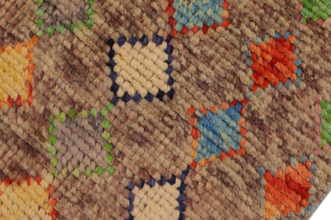 handmade Modern Balouchi Brown Rust Hand Knotted RECTANGLE 100% WOOL area rug 3x5
