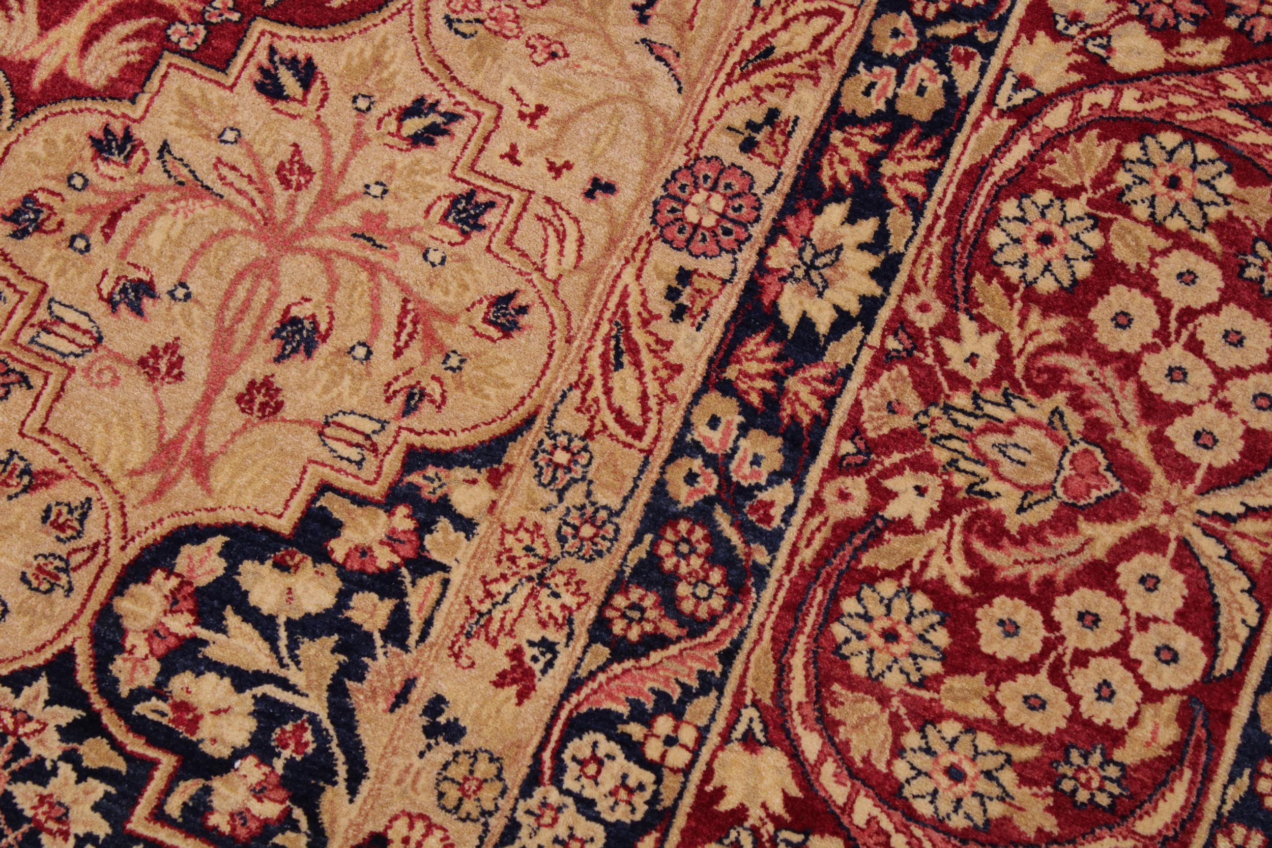 handmade Traditional Compartment Red Red Hand Knotted RECTANGLE 100% WOOL area rug 9 x 12