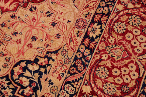 handmade Traditional Compartment Red Red Hand Knotted RECTANGLE 100% WOOL area rug 9 x 12