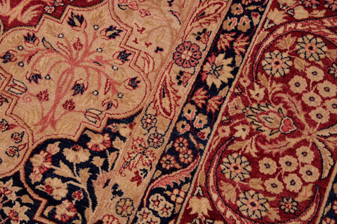 handmade Traditional Compartment Red Red Hand Knotted RECTANGLE 100% WOOL area rug 9x12