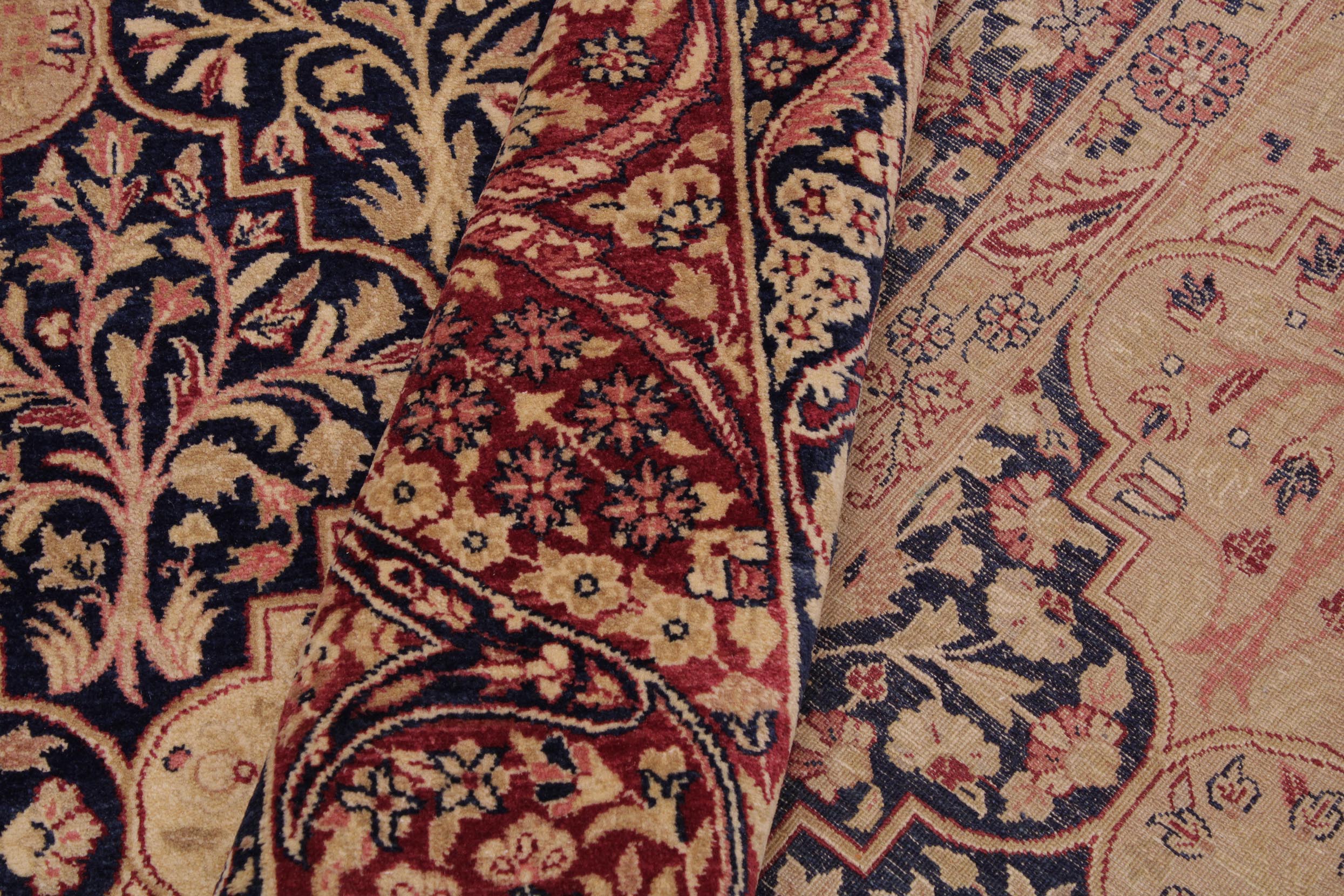 handmade Traditional Compartment Red Red Hand Knotted RECTANGLE 100% WOOL area rug 9x12