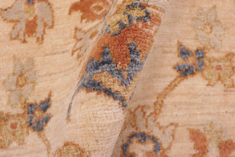 handmade Traditional Kafkaz Tan Rust Hand Knotted RUNNER 100% WOOL area rug 3' x 5'