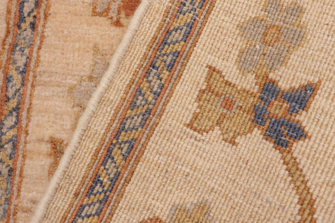 handmade Traditional Kafkaz Tan Rust Hand Knotted RUNNER 100% WOOL area rug 3' x 5'