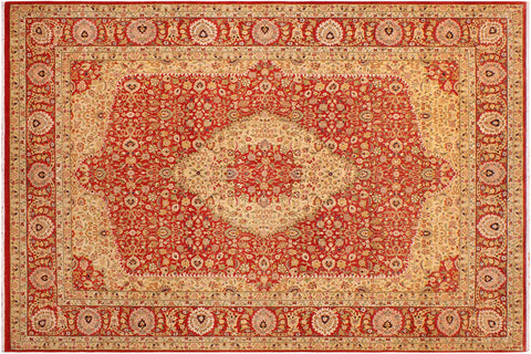 handmade Traditional Kafkaz Rust Rust Hand Knotted RECTANGLE 100% WOOL area rug 9 x 12