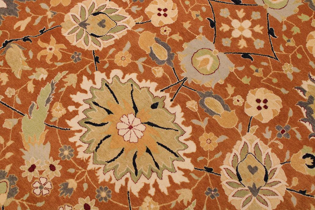 Vintage Persian Hashmi Janine Brown/Black Wool Rug - 9'4'' x 11'7''