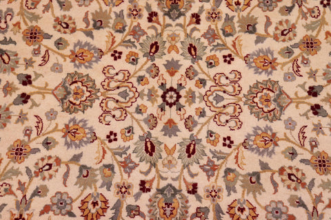 handmade Traditional  Beige Tan Hand Knotted RECTANGLE 100% WOOL area rug 9x12