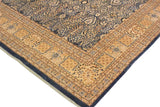 Vintage Tabriz Maribel Blue/Gold Wool Rug - 8'9'' x 11'10''