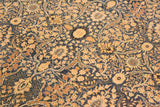 Vintage Tabriz Maribel Blue/Gold Wool Rug - 8'9'' x 11'10''
