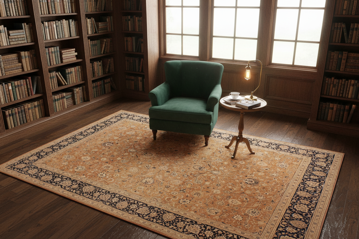 handmade Traditional Agra Rust Blue Hand Knotted RECTANGLE 100% WOOL area rug 9 x 12