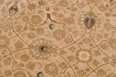 Vintage Persian Taj Susana Beige/Taupe Wool Rug - 9'1''X11'11''