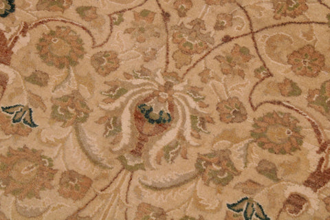 handmade Transitional Taj Beige Taupe Hand Knotted RECTANGLE 100% WOOL area rug 9 x 12
