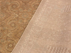 Vintage Persian Cecile Tan/Gold Wool Rug - 9'2''X12'2''