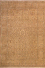 Traditional  Cecile Tan Gold Hand Knotted Area rugs 9X12