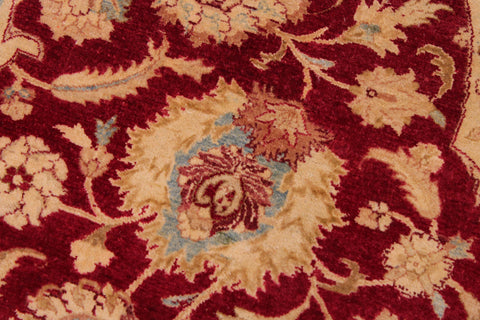 handmade Traditional Agra #2 Red Lt. Blue Hand Knotted RECTANGLE 100% WOOL area rug 9 x 12