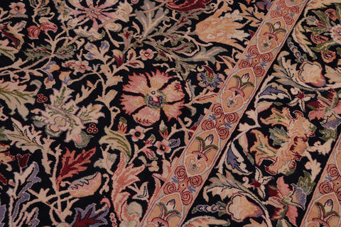 handmade Transitional Gulshanayub Black Black Hand Knotted RECTANGLE 100% WOOL area rug 9' x 12'