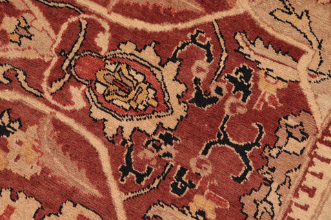 handmade Traditional Kafkaz Red Beige Hand Knotted RECTANGLE 100% WOOL area rug 8' x 10'