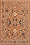 handmade Traditional Kafkaz Lt. Brown Blue Hand Knotted RECTANGLE 100% WOOL area rug 8 x 10