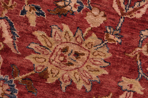 handmade Traditional Kafkaz Red Blue Hand Knotted RECTANGLE 100% WOOL area rug 8' x 10'