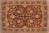 Bohemian Ziegler Jayne Brown/Blue Hand-Knotted Wool Rug - 8'1'' x 11'1''