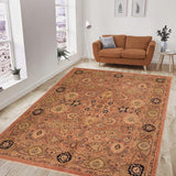 handmade Traditional Kafkaz Rust Brown Hand Knotted RECTANGLE 100% WOOL area rug 8 x 10