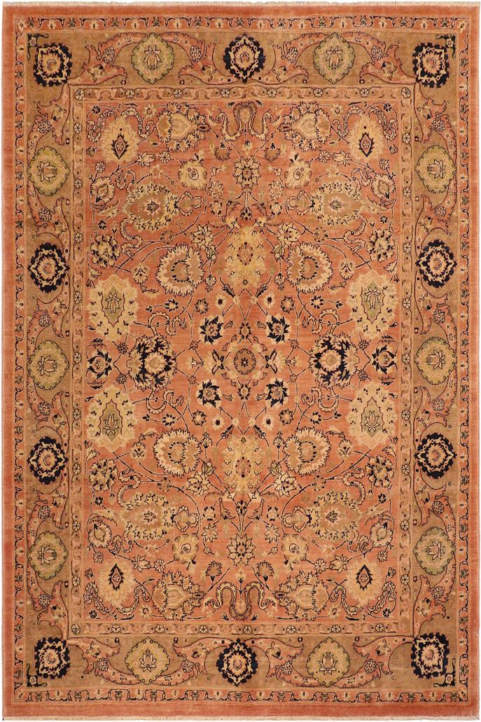 handmade Traditional Kafkaz Rust Brown Hand Knotted RECTANGLE 100% WOOL area rug 8X10