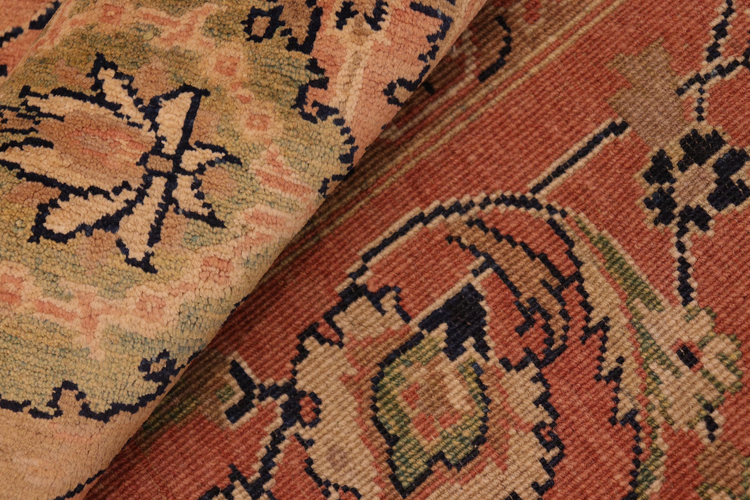 handmade Traditional Kafkaz Rust Brown Hand Knotted RECTANGLE 100% WOOL area rug 8x10