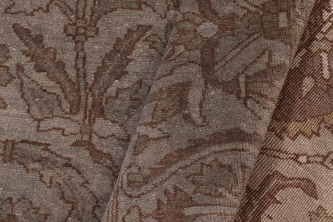 handmade Over Dyed Over Dyed Gray Gray Hand Knotted RECTANGLE 100% WOOL area rug 8' x 10'