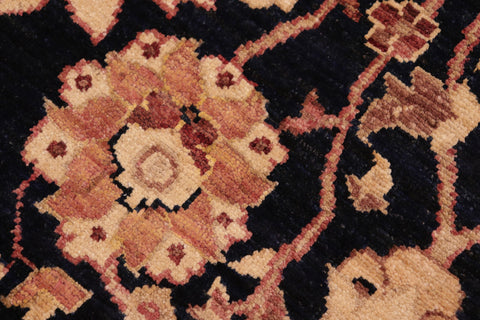 handmade Traditional Kafkaz Blue Brown Hand Knotted RECTANGLE 100% WOOL area rug 8x10