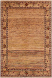 handmade Modern Gabbeh Beige Blue Hand Knotted RECTANGLE 100% WOOL area rug 9  x 10 