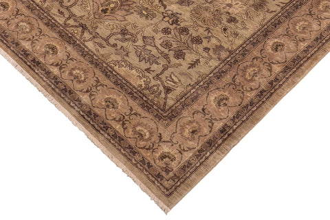 handmade Traditional Kafkaz Lt. Green Brown Hand Knotted RECTANGLE 100% WOOL area rug 8x10