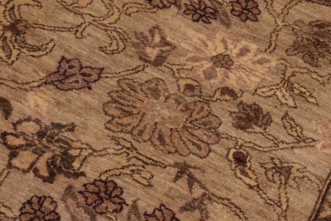 handmade Traditional Kafkaz Lt. Green Brown Hand Knotted RECTANGLE 100% WOOL area rug 8x10