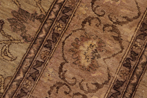 handmade Traditional Kafkaz Lt. Green Brown Hand Knotted RECTANGLE 100% WOOL area rug 8x10