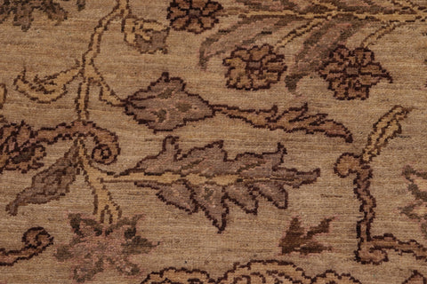handmade Traditional Kafkaz Lt. Green Brown Hand Knotted RECTANGLE 100% WOOL area rug 8x10