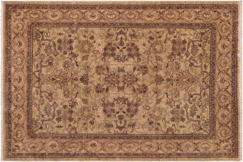 handmade Traditional Kafkaz Lt. Green Brown Hand Knotted RECTANGLE 100% WOOL area rug 8x10